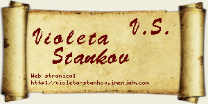 Violeta Stankov vizit kartica